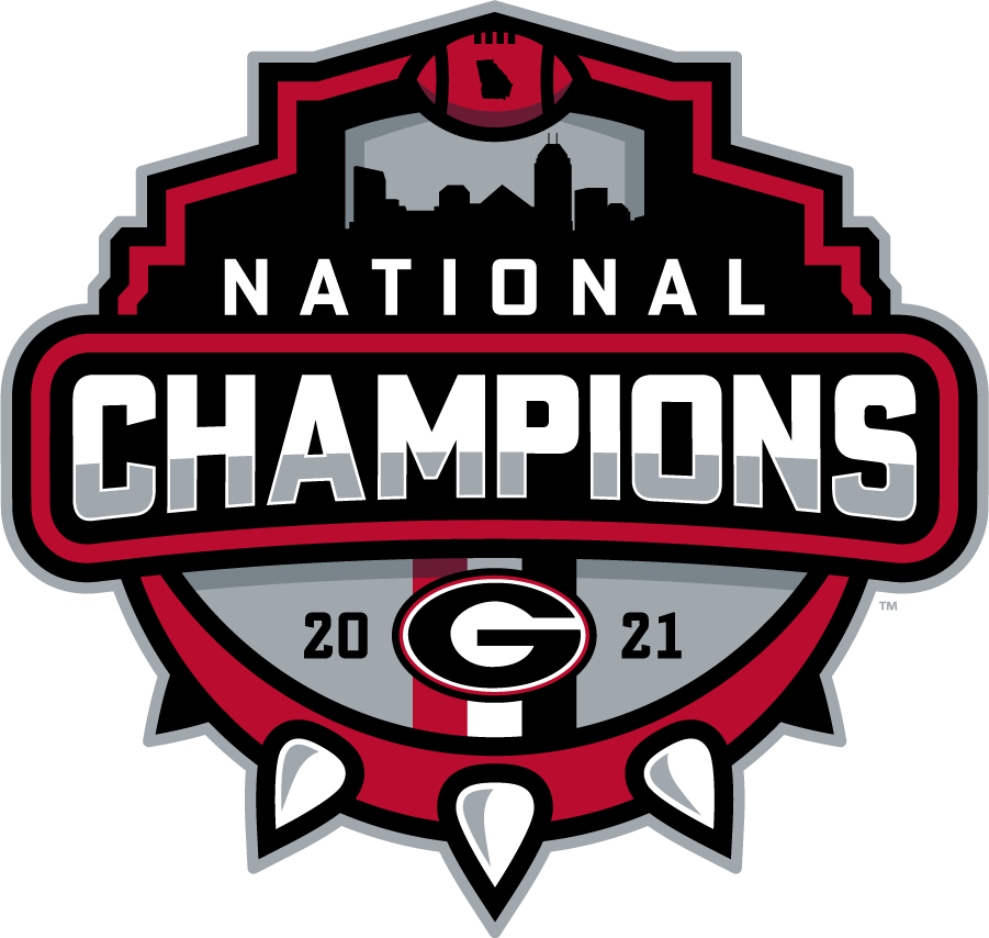 Georgia Bulldogs 2021 Champion Logo DIY iron on transfer (heat transfer)
